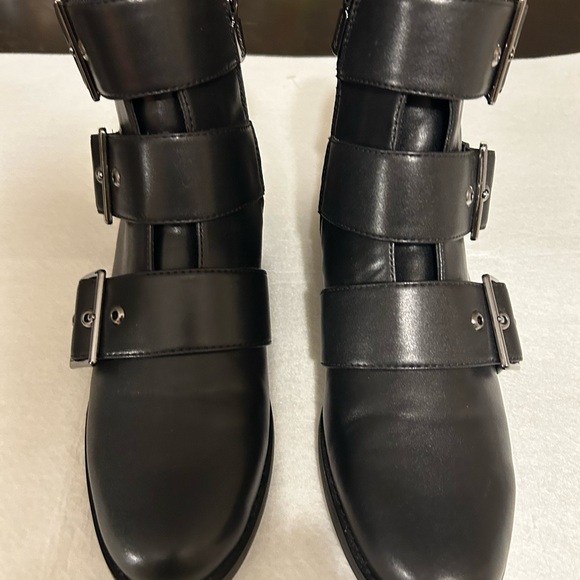 Blondo Black Buckle Ankle Boots - Picture 3 of 5